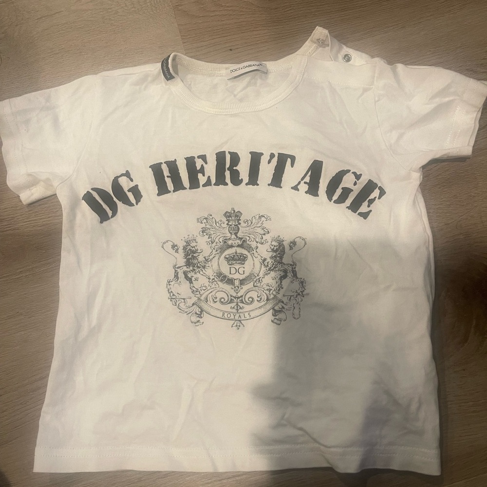 Dolce & Gabbana White DG Heritage Tee